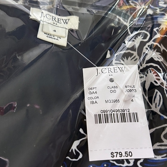 J. Crew Dress Ruffled A-Line Skater V-Neck Short Sleeve Faux Wrap Versatile - Picture 12 of 15